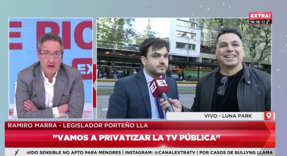 Ramiro Marra propuso cerrar la TVP y Pakapaka: