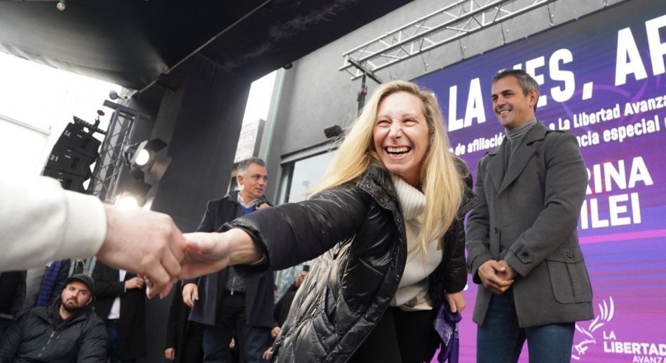 Karina Milei en Castelar: