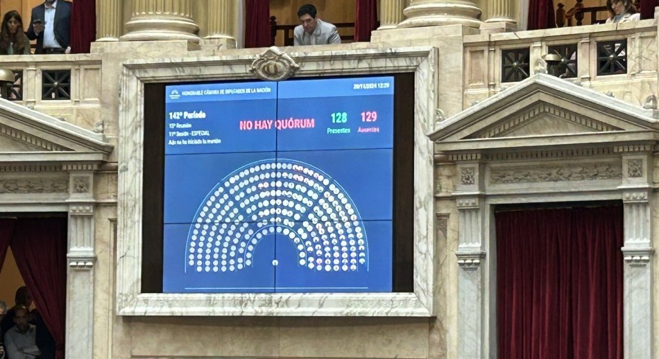 Fracasó la sesión especial en Diputados para debatir el proyecto de