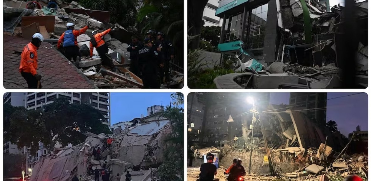 Dos terremotos sacudieron Venezuela y provocaron el derrumbe de casas y edificios